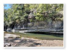 One of the great swimming holes in our area, this one is spring fed so it stays cool even in the middle of the summer