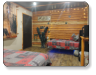 a picture of the interior of our Cub Cabin here at Barker Gap Campground